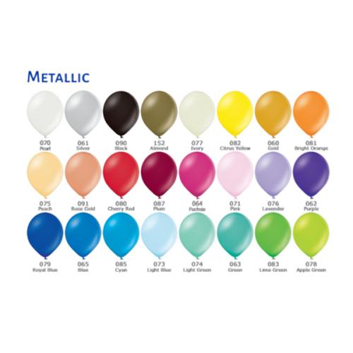 Metallic kleuren ballonnen - Yana Gifts