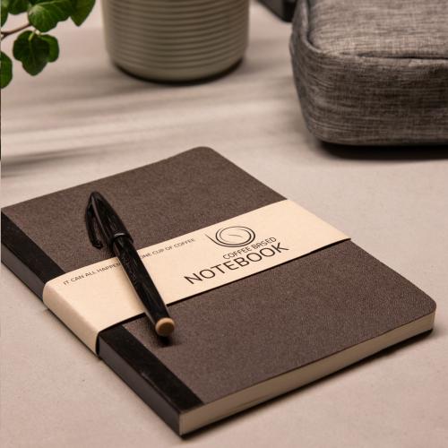 W001 - Notitieboek van koffiedik / Yana Gifts