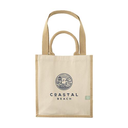 Shopper jute katoen met korte en lange hengels - Yana Gifts
