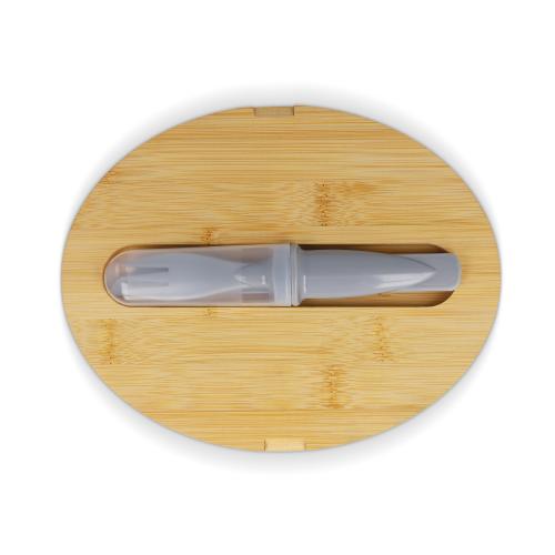 Lunchbox bamboe deksel &amp; bestek - Yana Gifts