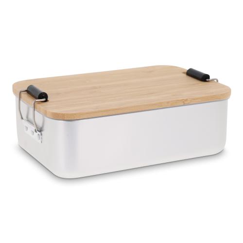 Lunchbox aluminium bamboe deksel - Yana Gifts