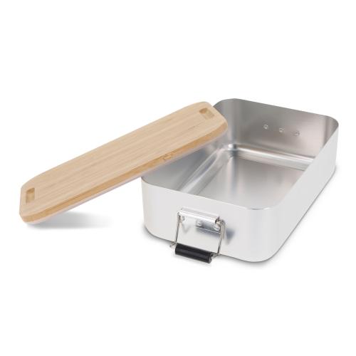 Lunchbox aluminium bamboe deksel - Yana Gifts