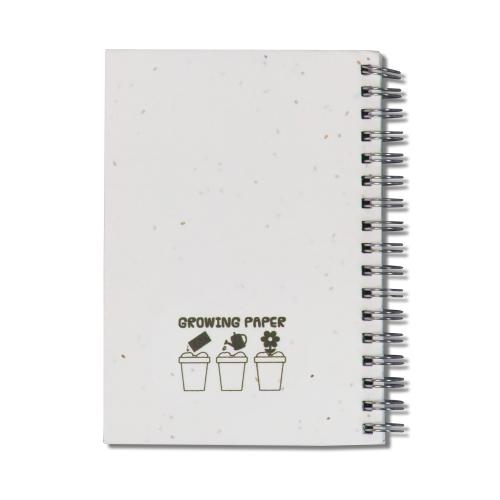Spiraal notitieboekje van zaadpapier - Yana Gifts