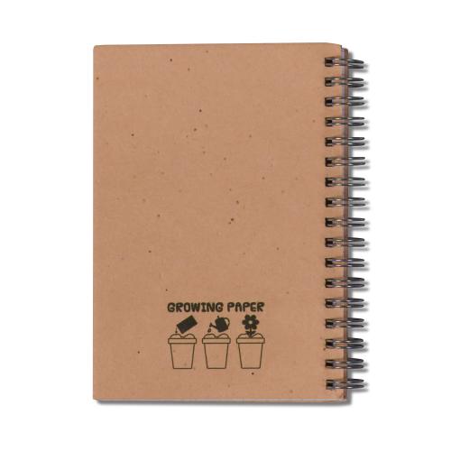 Spiraal notitieboekje van zaadpapier - Yana Gifts