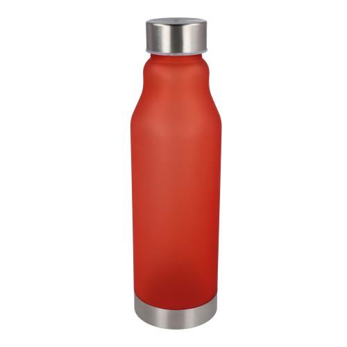 Drinkfles matte kunststof met metalen dop - Yana Gifts