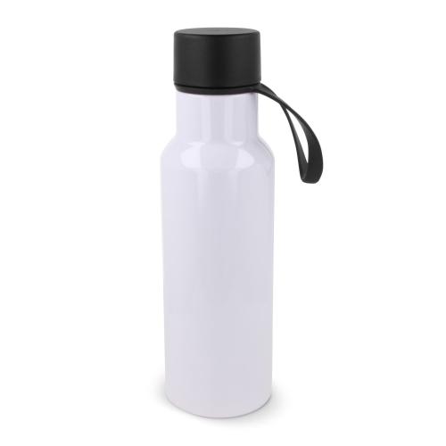 Drinkfles kunststof zwarte dop &amp; rubberen handvat - Yana Gifts