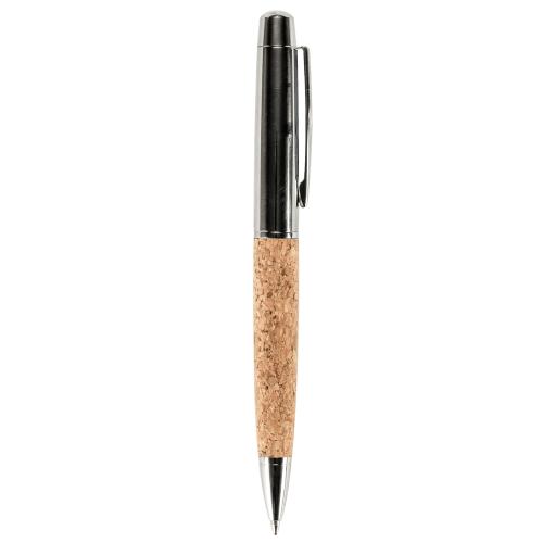 Metalen balpen met kurk in geschenkverpakking - Yana Gifts