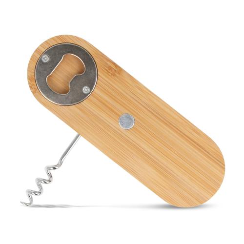 Multifunctionele flesopener bamboe - Yana Gifts
