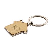 Bamboe huis sleutelhanger CL1364 - Yana Gifts