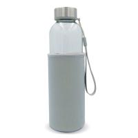 Waterfles transparant glas met sleeve - Yana Gifts