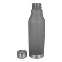 Drinkfles matte kunststof met metalen dop - Yana Gifts