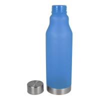 Drinkfles matte kunststof met metalen dop - Yana Gifts