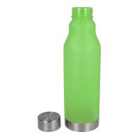 Drinkfles matte kunststof met metalen dop - Yana Gifts