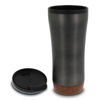 Dubbelwandige koffiebeker onderzijde kurk - Yana Gifts