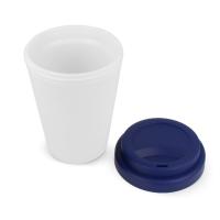 Koffiebeker wit met gekleurd deksel 250ml - Yana Gifts