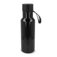 Drinkfles kunststof zwarte dop &amp; rubberen handvat - Yana Gifts