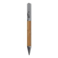 Set metalen balpen en rollerbal pen bamboe - Yana Gifts