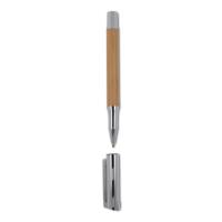 Set metalen balpen en rollerbal pen bamboe - Yana Gifts