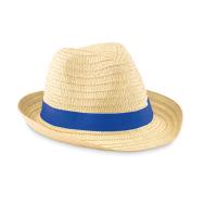 Papieren strohoed met polyester band - Yana Gifts