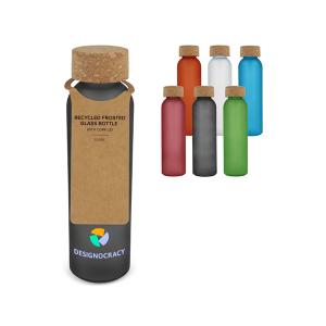 Waterfles matglas met kurken dop - Yana Gifts